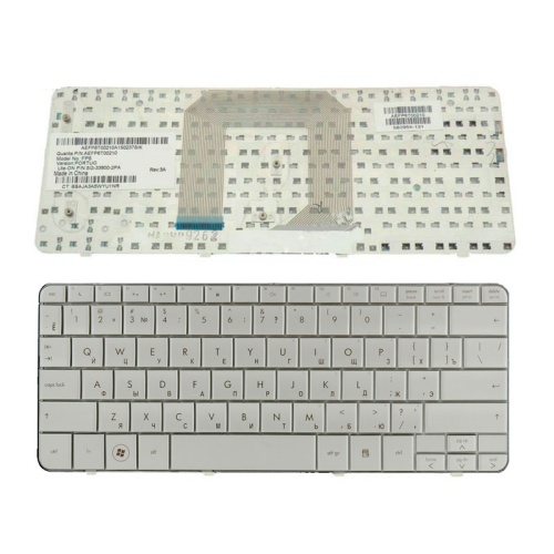 клавиатура для ноутбука hp pavilion dm1-1000, серебристая