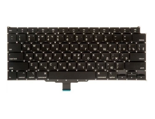 клавиатура для ноутбука macbook air 13 retina a2179 mid 2020 us ver. черная