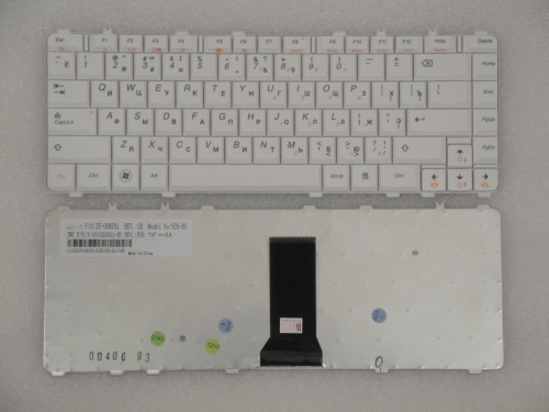 клавиатура для ноутбука lenovo y450, белая