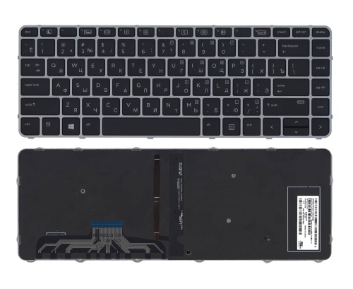 клавиатура для ноутбука hp elitebook 1040 g3 черная с подсветкой