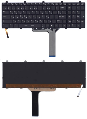 клавиатура для ноутбука msi ge60, черная с подсветкой