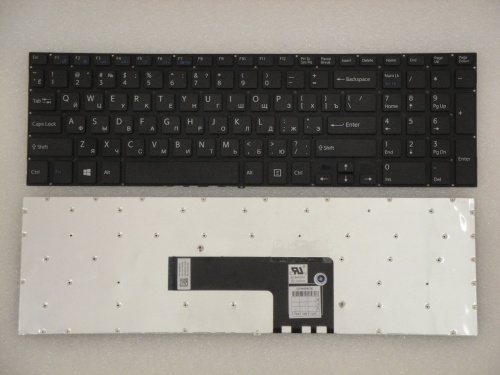 клавиатура для ноутбука sony svf15, черная