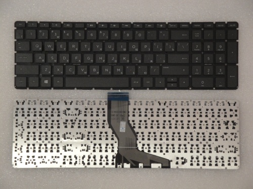 клавиатура для ноутбука hp pavilion 15-ab,17-g000, черная, кнопки со стрелками закруглены