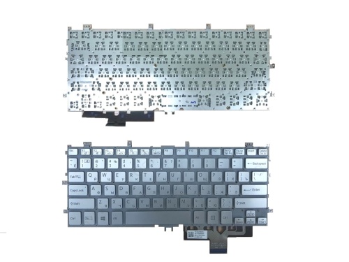 клавиатура для ноутбука sony svf11, серебро