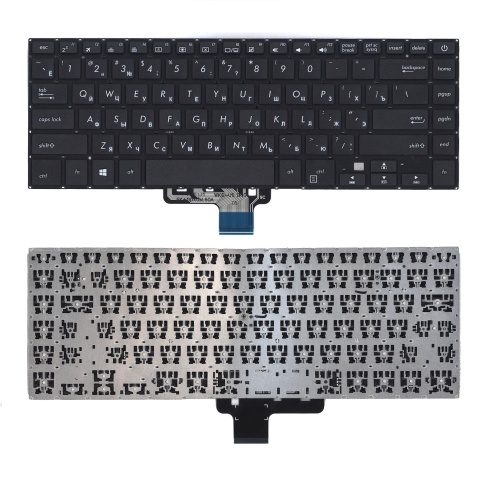 клавиатура для ноутбука asus vivobook s15 s510, черная с подсветкой