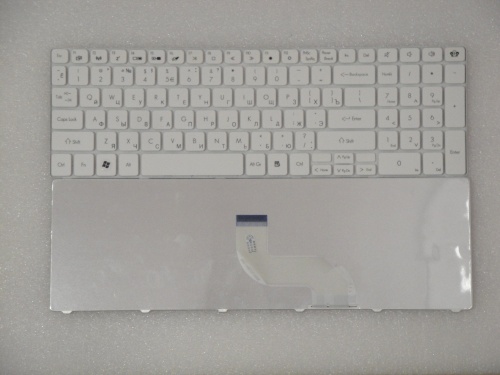 клавиатура для ноутбука packard bell tm86, tm94, tx86, белая