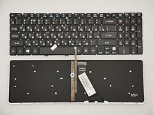 Клавиатура с подсветкой для ноутбука Acer Aspire V5-552, черная