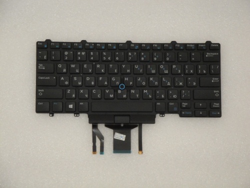 клавиатура для ноутбука dell latitude e5450, e7450, черная