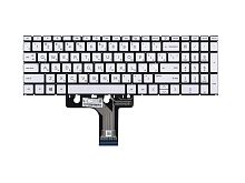 Клавиатура для ноутбука HP Pavilion 15-EG 15-EH, серебристая с подсветкой