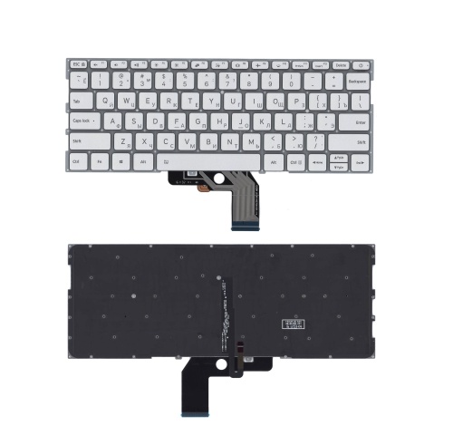 клавиатура для ноутбука xiaomi mi air 13.3 серебристая с подсветкой