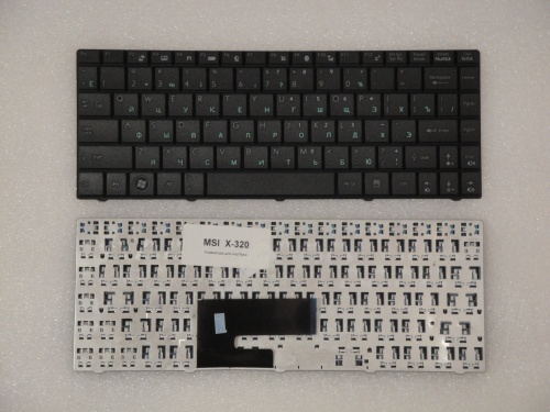 клавиатура для ноутбука msi  x300, черная