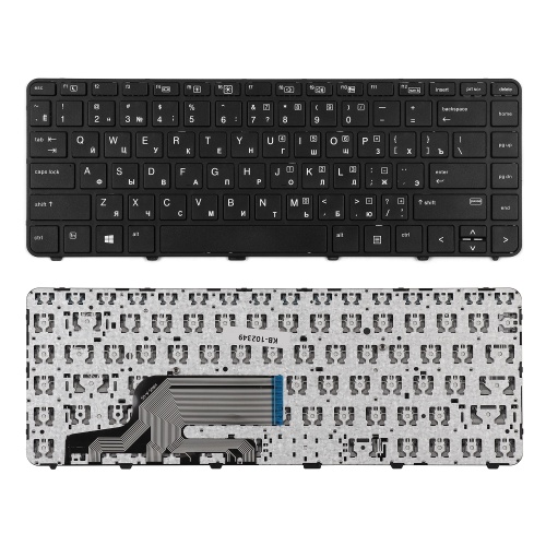 клавиатура для ноутбука hp probook 430 g3, 440 g3, черная