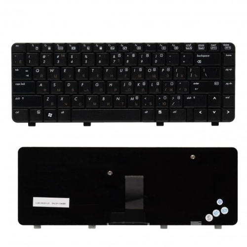 клавиатура для ноутбука hp 530, черная