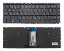 Клавиатура для ноутбука HP 14-DK, 14-BA,  черная с подсветкой