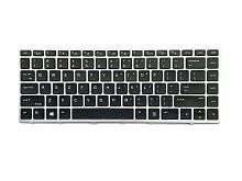 Клавиатура для ноутбука HP  Probook 430 G5, 445 G5, 440 G5 с серебряной рамкой