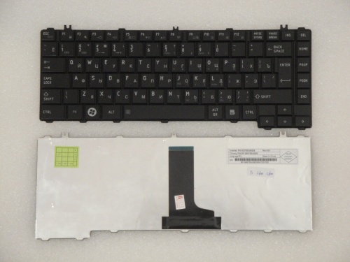 клавиатура для ноутбука toshiba c600, черная