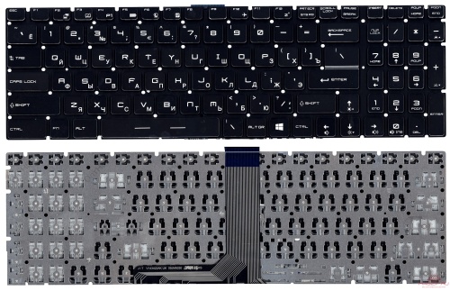 клавиатура для ноутбука msi gt72, черная