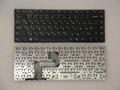 клавиатура для ноутбука lenovo ideapad u400, черная
