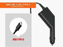 Автомобильный блок питания для ноутбука Xiaomi 20V, 3.25A, 65W, (USB Type-C)