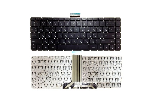 клавиатура для hp pavilion x360, 13-s, черная