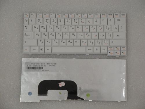 клавиатура для ноутбука lenovo s12, белая