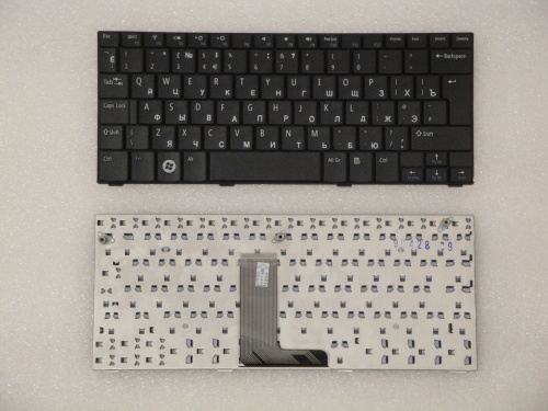 клавиатура для ноутбука dell mini 1010, черная ver. uk