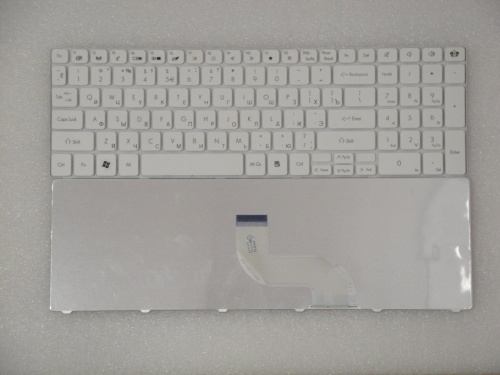 клавиатура для ноутбука packard bell tm86, tm94, tx86, белая