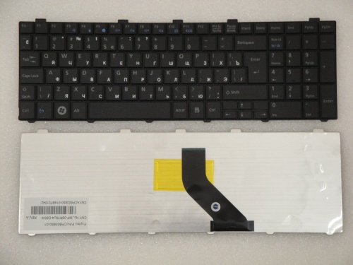 клавиатура для ноутбука fujitsu-siemens lifebook a512, черная