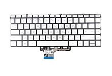 Клавиатура для ноутбука HP Spectre X360 13-AW, серебристая с подсветкой