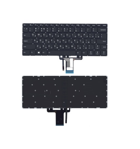 клавиатура для ноутбука lenovo yoga 510-14isk черная с подсветкой