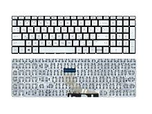 Клавиатура для ноутбука HP Pavilion 15-da, 15-db, 15-dw серебристая c подсветкой