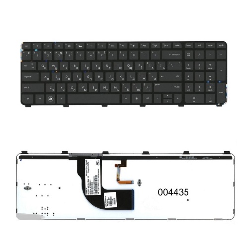 клавиатура для ноутбука hp pavilion dv7-7000, черная, с подсветкой