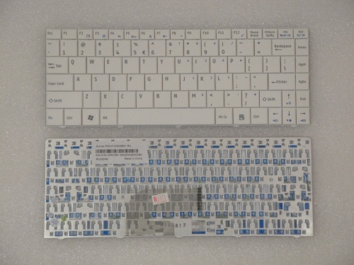 клавиатура для ноутбука msi x300, белая