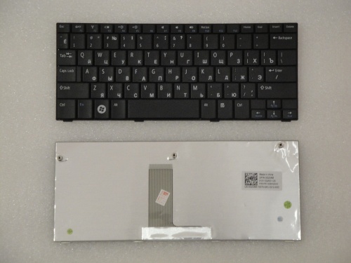 клавиатура для ноутбука dell mini 1010, черная ver. us