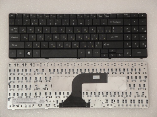 клавиатура для ноутбука packard bell mt85, черная