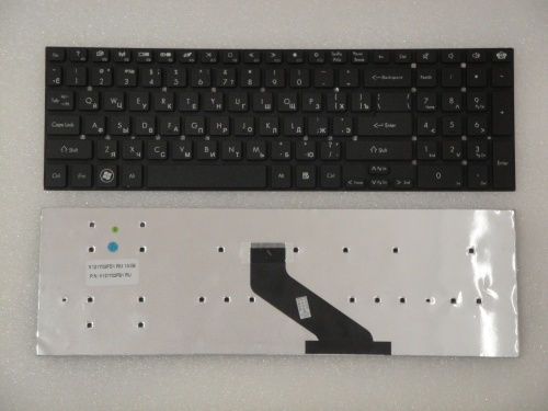 клавиатура для ноутбука packard bell ls11, черная