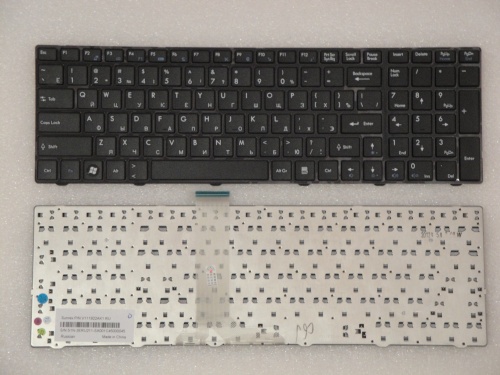 клавиатура для ноутбука msi cr720, черная