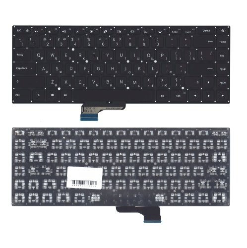 клавиатура для ноутбука xiaomi mi pro 15.6 черная без подсветки
