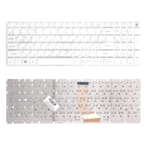 клавиатура для ноутбука acer aspire e5-573, белая