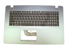Верхняя панель с клавиатурой для ноутбука Asus VivoBook 17 X705U черная