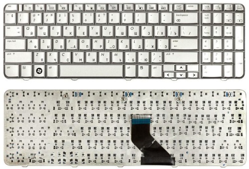 клавиатура для ноутбука hp compaq cq60, белая