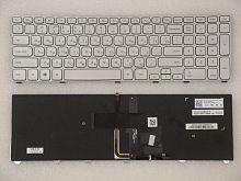 Клавиатура для ноутбука Dell Inspiron 17, серебристая