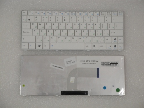 клавиатура для ноутбука asus n10, белая