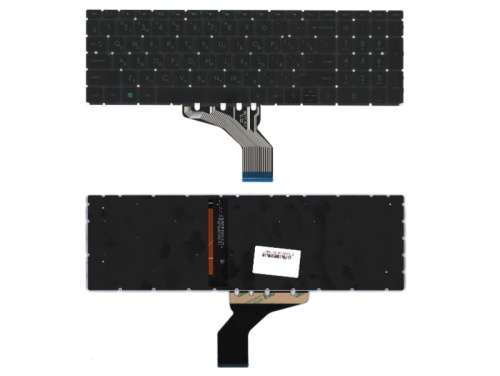 клавиатура для ноутбука hp pavilion gaming 15-cx, черная с подсветкой