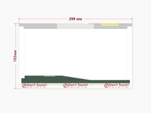 матрица qd13wl02, 13.1", 30 pin, 1280x768, (299x183мм)