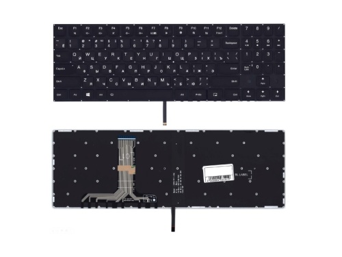 клавиатура для ноутбука lenovo legion y450, черная с подсветкой